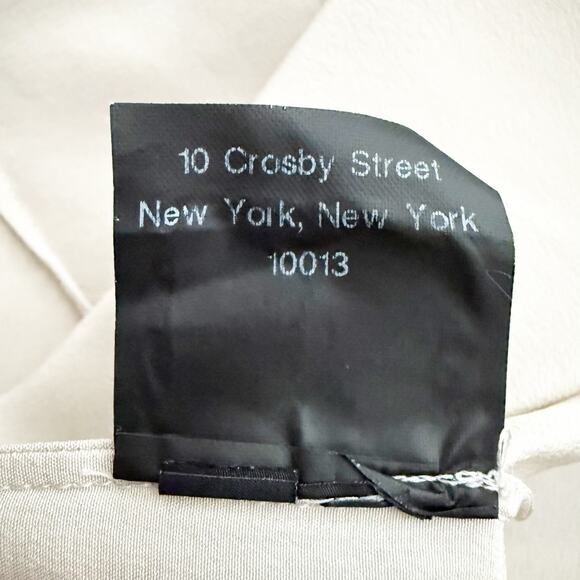 DEREK LAM | Beige Taupe Ruffle Front Blouse Top Shirt | Size 4 - Picture 8 of 8